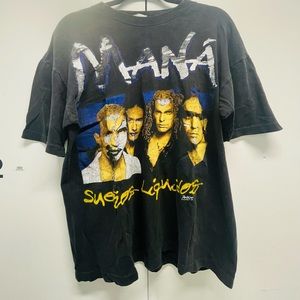 VINTAGE band tee Maná sueños líquidos 1998